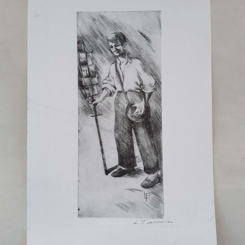 Lela Paschali Prints set of 5 used, Lost Professions