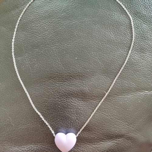 Heart pendant new, purple