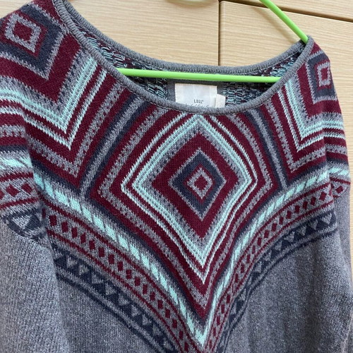 H&M blouse very soft size M like new, gray multicolor