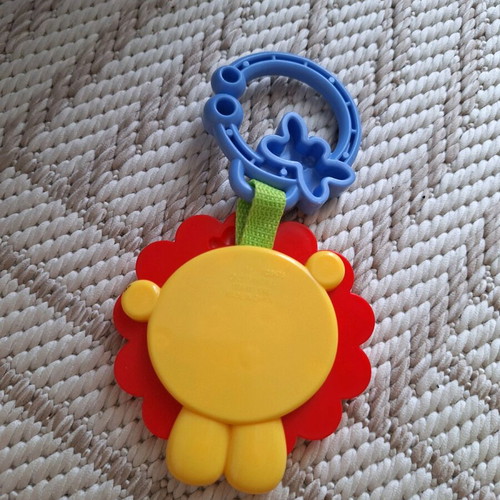 Teething lion for babies used