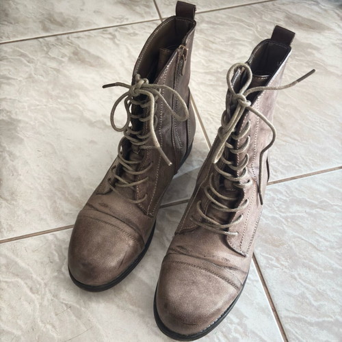 Ankle boots used with side zipper