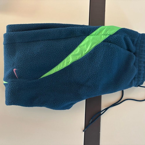 Nike fleece jogger like new, blue and green