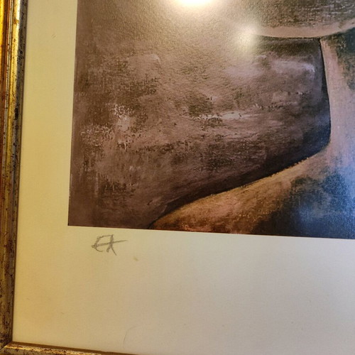 Varlamis painting like new, authentic signed copy with frame