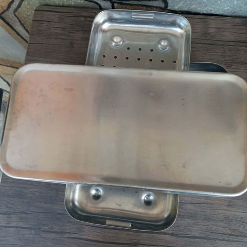Stainless Steel Sterilization Box with Handles used