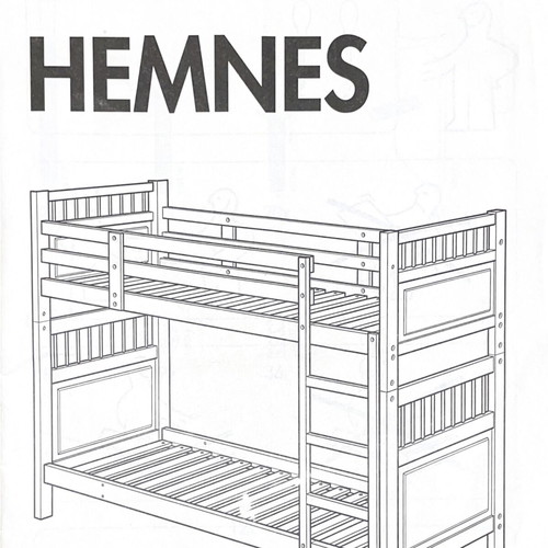 IKEA Hemnes Bunk Bed like new with SULTAN foam mattresses