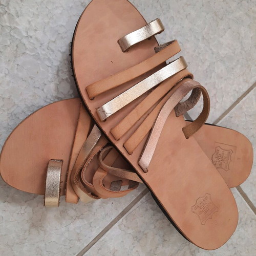 Leather Greek Sandals new, size 39