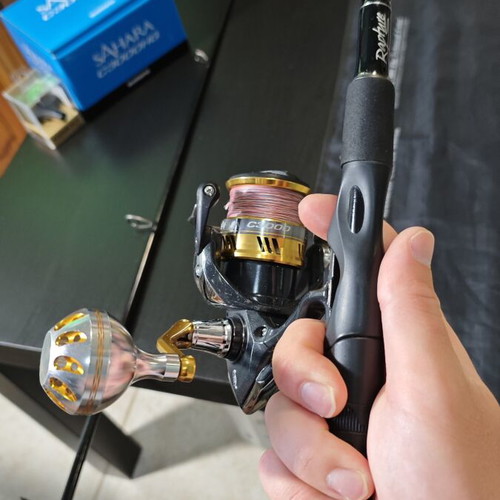 Rapture Calibra Spinning Rod Set used with Shimano SaharaHG 3000 reel