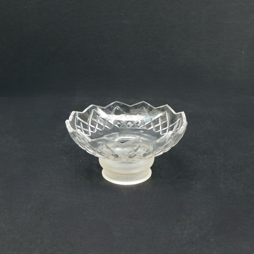 Crystal engraved chandelier part vintage in excellent condition