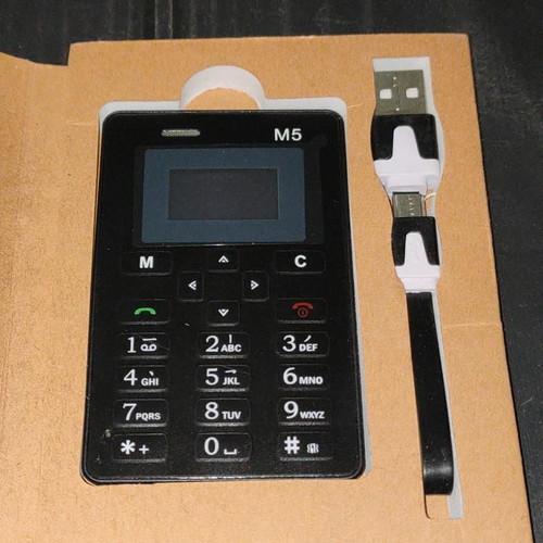 AEKU M5 ultra-compact cell phone new, black