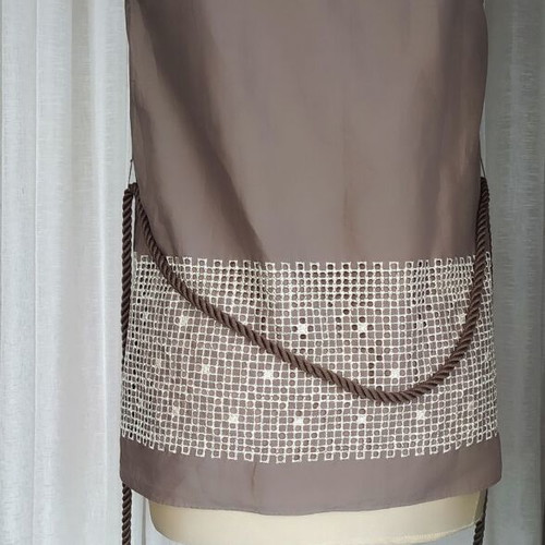 Brown blouse new with cord, size 38