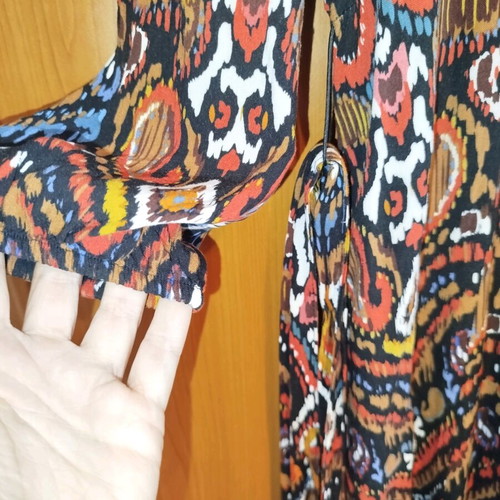 Piazza Italia long dress S size like new, with belt and pockets