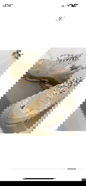 BALENCIAGA TRIPLE S SNEAKERS 39 BEIGE