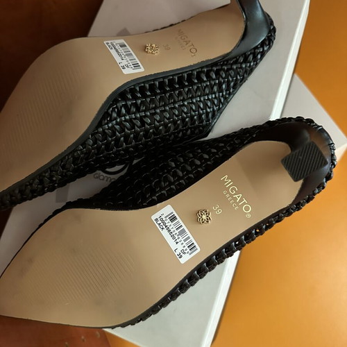 Migato mules, black, size 39, new fashion 2026