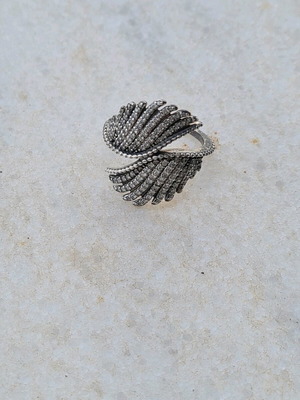 Angel Wings Ring Silver 925 Like New