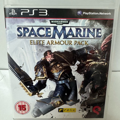 PlayStation 3 (PS3) game SpaceMarine Warhammer 40K Elite Armour Pack like new