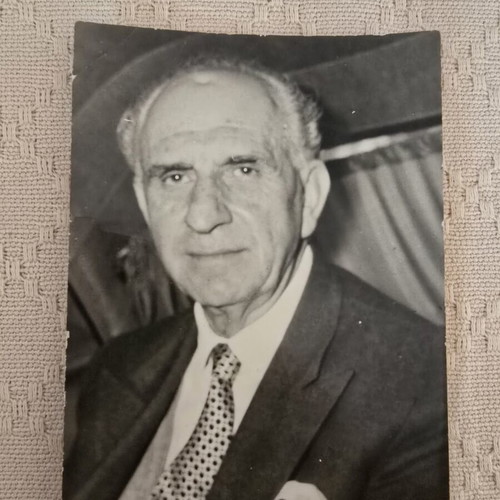 Papandreou vintage black and white portrait photo, like new