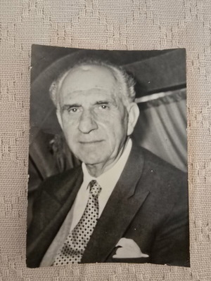 Papandreou vintage black and white portrait photo, like new