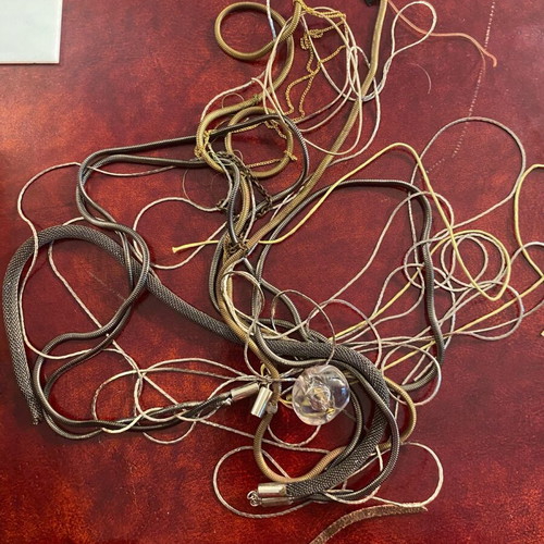 Jewelry making materials used, stones, chains, clasps