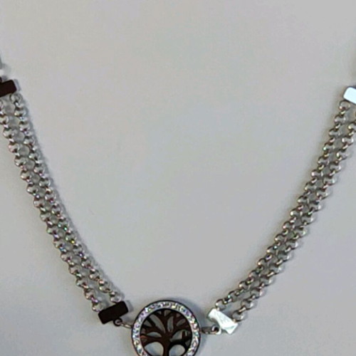 Steel Necklace New, Gold and Silver Colors