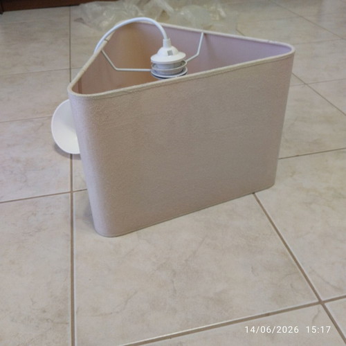 Beige ceiling light fixture
