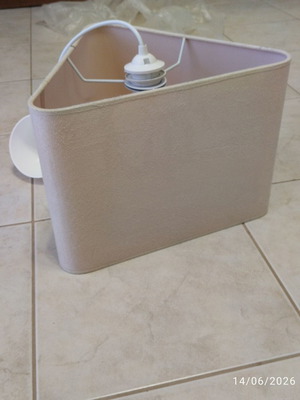 Beige ceiling light fixture