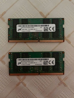 Micron 32GB DDR4 2666MHz SO-DIMM RAM set used (2x16GB)
