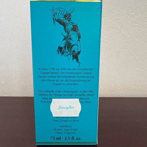 Echt Kölnisch Wasser 4711 original eau de cologne like new, vintage 75 ml
