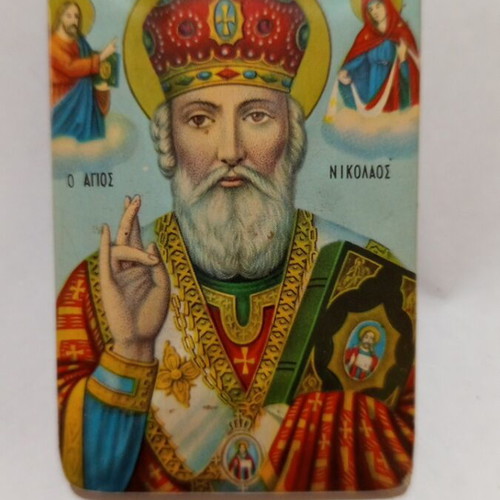 Saint Nicholas icon used, size 8.5×5.5