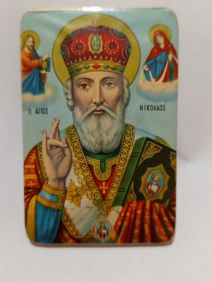 Saint Nicholas icon used, size 8.5×5.5