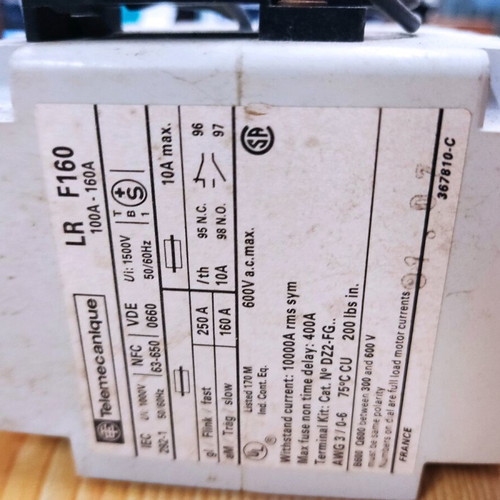 Star Delta Relay 100-160KW/100-200 HP used with timer and auxiliary contacts