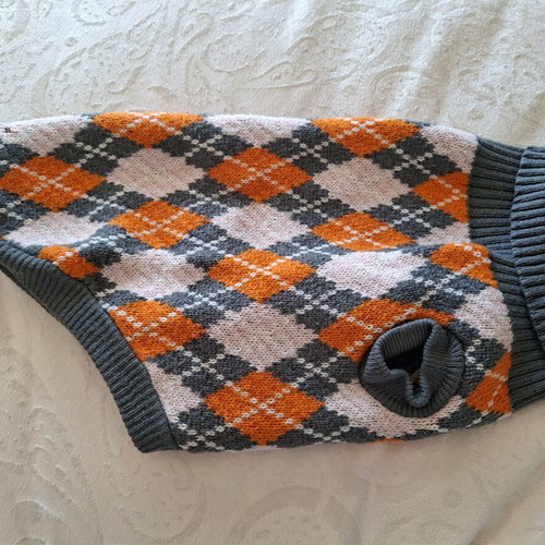 Dog pullover used, warm and soft