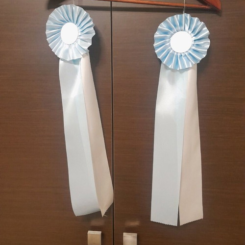 Church ribbons new, pack of two for decoration