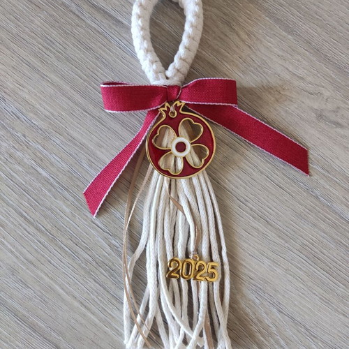 Christmas Macrame Charms Handmade, New