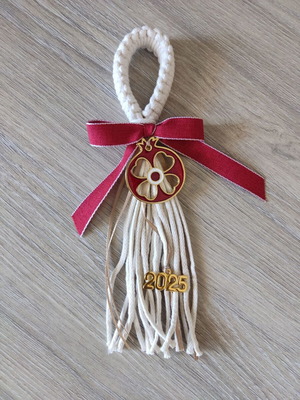 Christmas Macrame Charms Handmade, New