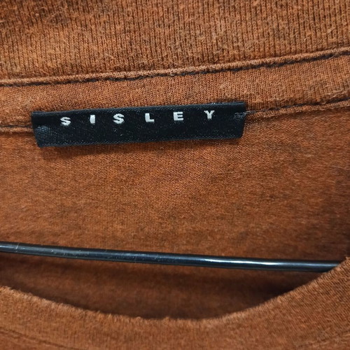 Sisley men's brown T-shirt M like new 100% cotton