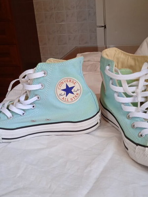 Converse All Star sneakers used, turquoise, size 37