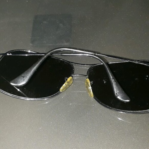 Rayban unisex sunglasses used, large size, scratched lens