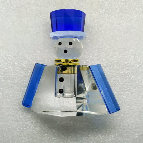 Crystal bottle for snowman perfume Laureline FONTANEL