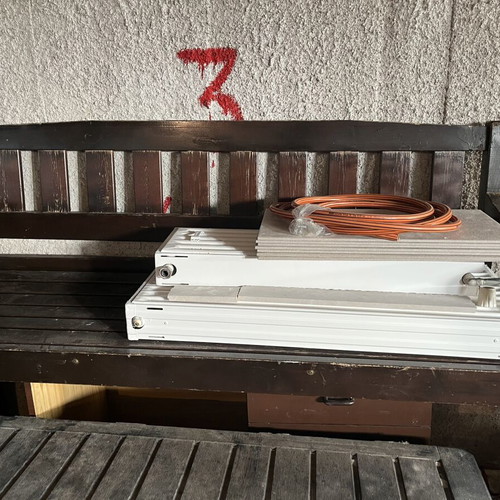Outdoor solid wood bench sofa