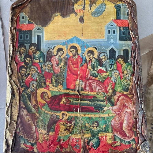 Icon of the Dormition of the Theotokos new, size 30x45