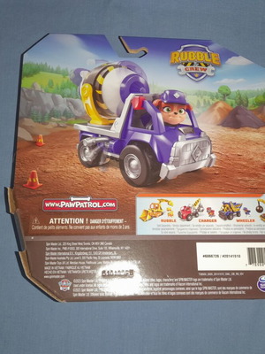 Paw Patrol Rubble Crew Mix's Mixing Truck καινούργιο διαδραστικό παιχνίδι