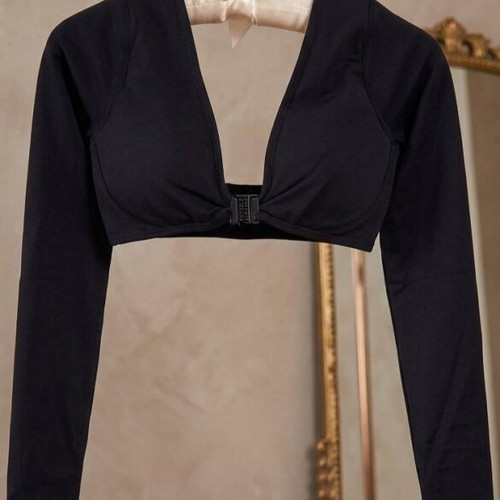 Women's athletic blouse like new, black, size S