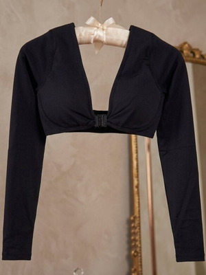 Women's athletic blouse like new, black, size S