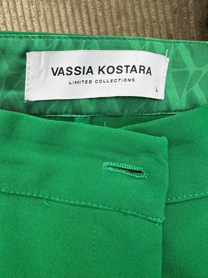 Παντελόνι Vassia Kostara μέγεθος Large σαν καινούργιο, πράσινο