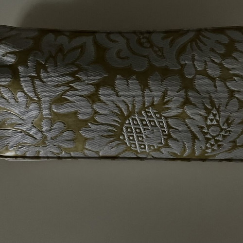 Glasses case like new, white and gold