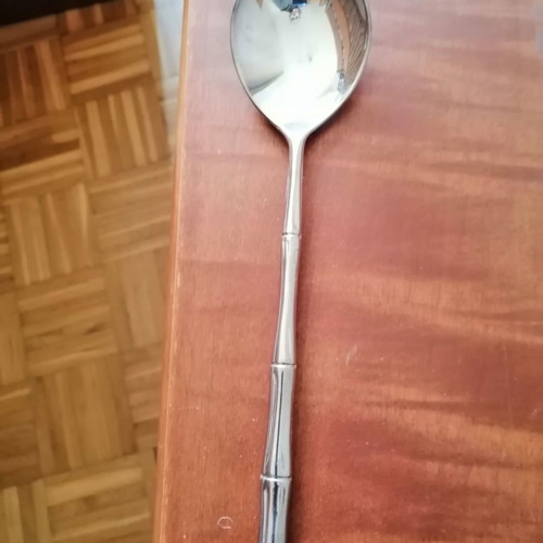 Silver salad spoons new, set of 2 pieces