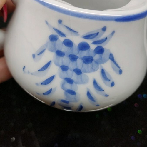 Delft Hand-Painted Table Accessories Set used