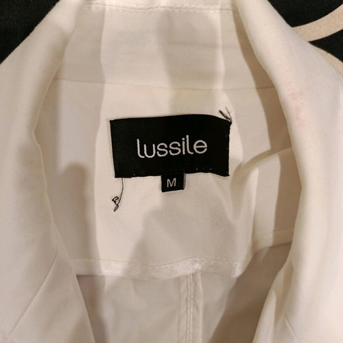 Lussile women's white jacket like new, size M