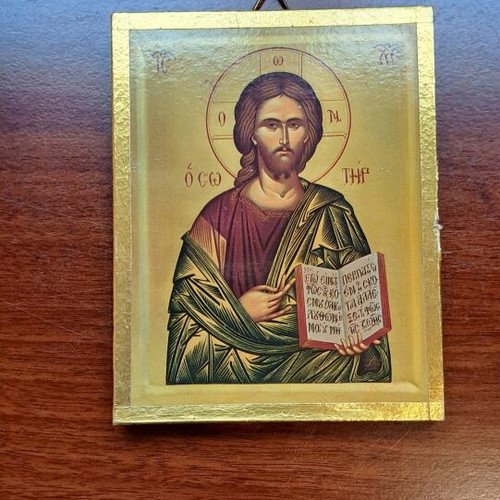 Religious icons, set of 16, various sizes and materials