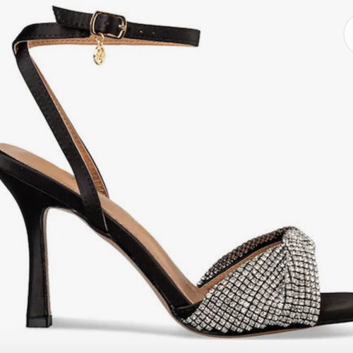 Envie shoes stiletto heel sandals with rhinestones, new, size 41